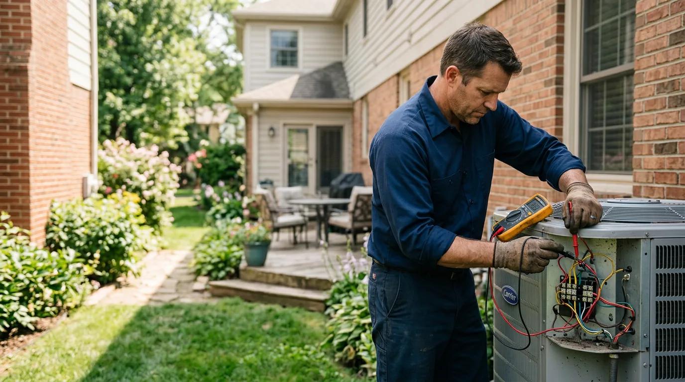 HVAC technician working near Albert, KS